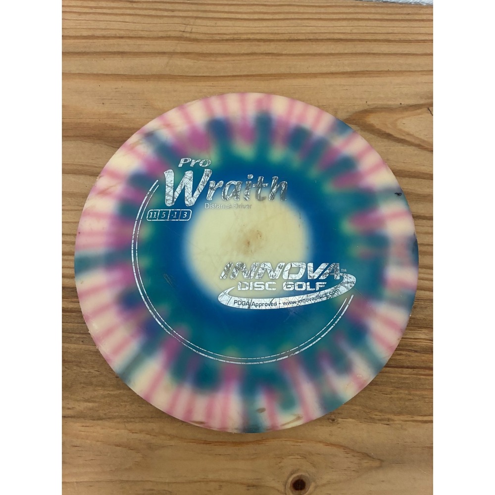 Innova Pro Wraith Distance Driver i-Dye Disc Golf 171g 11 5 -1 3 Pink Blue White